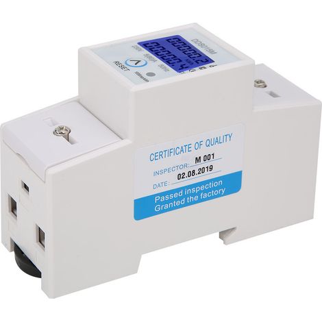 Wattmètre numérique DDS015M, compteur d'électricité monophasé réinitialisable 230 V-AquaForge (1/5)