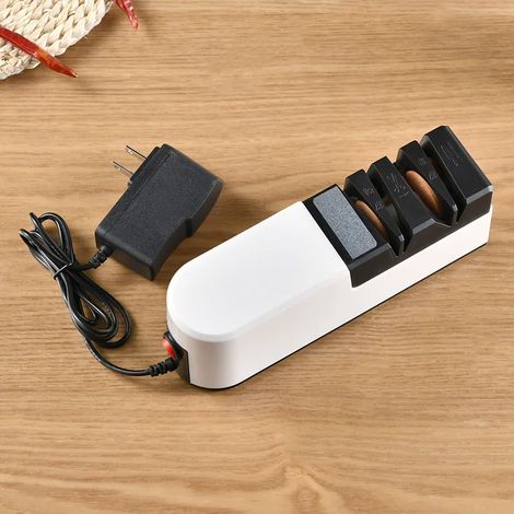 Affûteur électrique multifonctionnel professionnel rechargeable pour couteaux et ciseaux, outil d'affûtage de couteaux de cuisine, accessoire de cuisine USB (1/5)