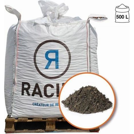 Racine – Terreau enrichi en compost 0-15 – Big bag 500 litres – Pour sols lourds et terrains argileux – Livraison par camion 19 tonnes