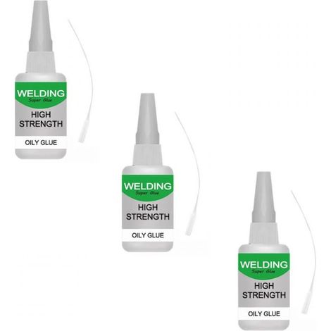 Colle Superpuissante - 50 ml - Pour Plastique Céramique Métal Verre - Lot de 3 (1/5)