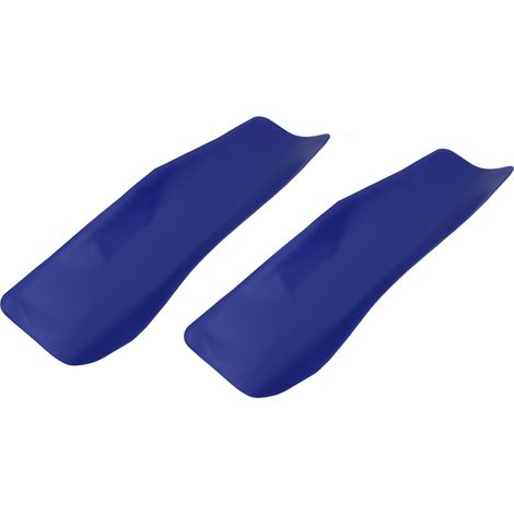 Lot de 2 entonnoirs de vidange d'huile flexibles et pliables avec filtre à huile pour pièces automobiles (50 x 20 cm, bleu). (1/5)