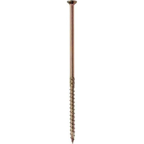x 150 mm verzinkte, zweifarbige Holzschrauben – Hochfester, gehärteter Stahl – Für Brettschichtholzträger – 100 Stück pro Packung – Tiefenbefestigung
