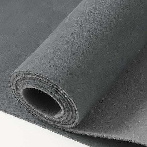 Tissu Ciel de Toit,avec Dos en Mousse de 4 mm,Aspect Daim,Rénovation Garniture Intérieure Textile pour Auto Caravane Bateau Camping DIY(Gris foncé,150 x 200cm) (1/5)