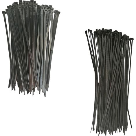 Lot 200 colliers rilsan attache fils serre cables grands de 320x4.5 à 360x7.5mm
