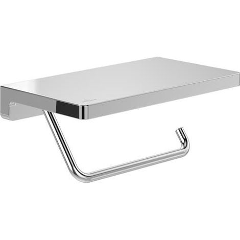 Villeroy & Boch Portarotolo Carta Igienica a parete con coperchio - Cromo
