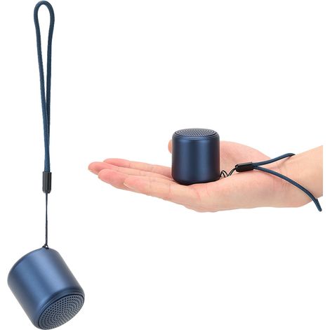 Mini enceinte sans fil portable TWS, boîtier haut-parleur, Bluetooth version 5.0, bleue (1/5)