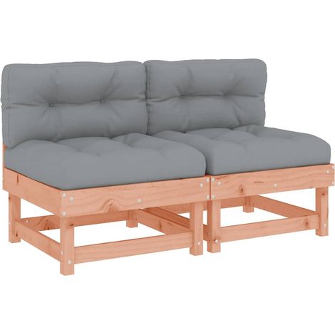 2 pcs Canapé de jardin,Canapés centraux avec coussinsbois massif douglas CFW636652 (1/5)