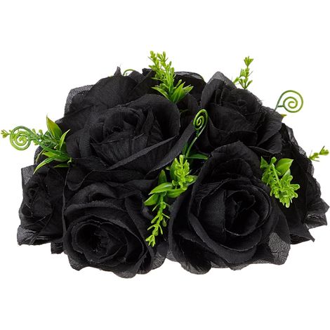 Boule De Fleurs Artificielles - 20 Cm - Décoration Intérieure Et Extérieure - Centre De Table Fête - Halloween - Lot De 1 (1/4)