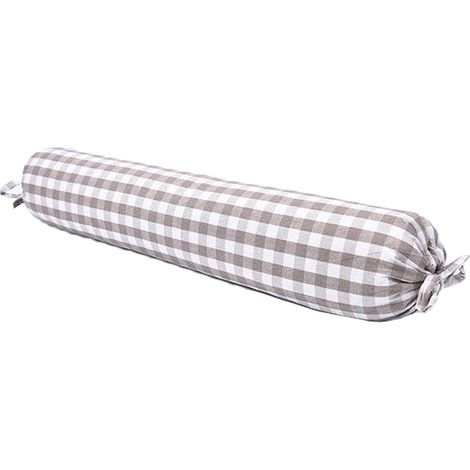 Housse zippée en coton de sarrasin biologique, oreiller cylindrique (1/5)