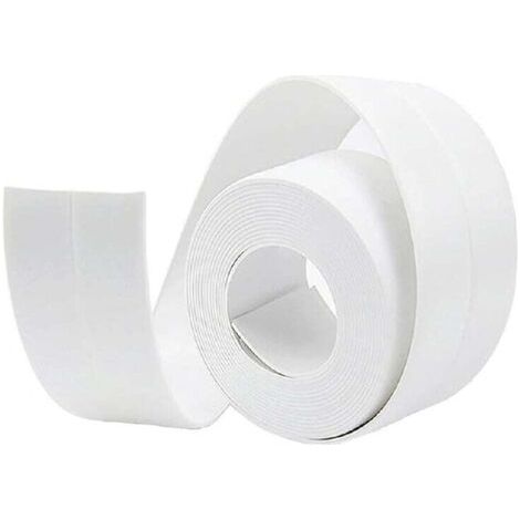Pair Schimmel- und wasserdichtes Dichtungsband, weiße Silikondichtung für Bad und Badewanne, weiches Klebeband, geeignet für Küche, WC und Ecken – 3,2 m x 3,8 mm