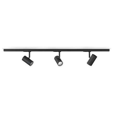 Tyson Spot Plafonnier Barre Structure Noire 3x GU10