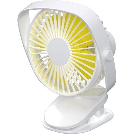 Mini fan with clip, mini USB fan, portable desk fan, quiet portable fan with 3 adjustable speeds - AquaForge (1/5)