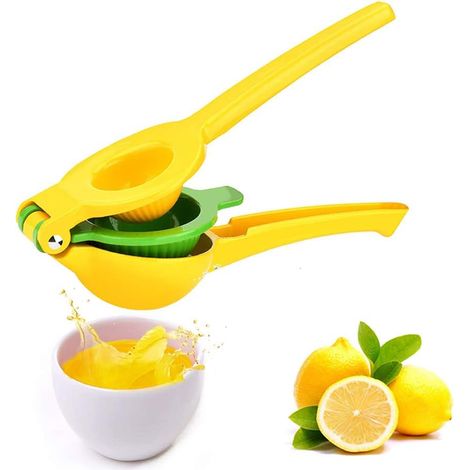 Presse agrumes citron lime, lavable au lave vaisselle, sans pulpe ni graines, manche long, presse agrumes manuel robuste, limes, fruits de citrons (1/5)