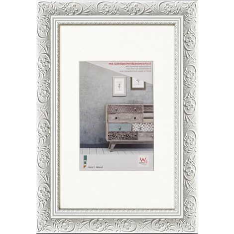 Cadre Photo Blanc 50 x 70 cm Baroque CR070W (1/5)