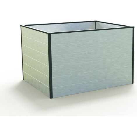 GFP Huerto urbano Jardinera Aluminio Christina - 119 x 99 x 77 cm Estructura estable y resistente a la intemperie con perfiles de cámara hueca de aluminio - aluminio anodizado - Hecho en Austria