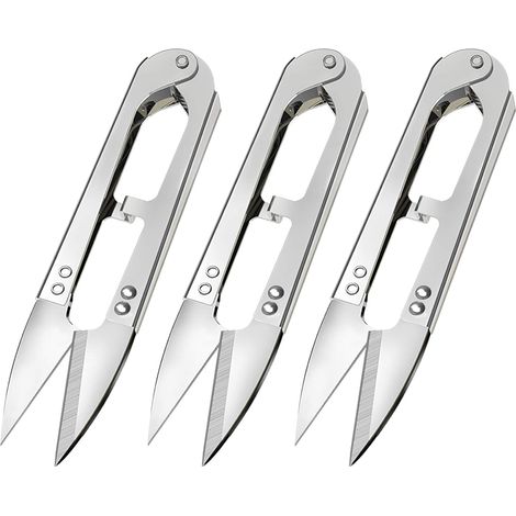 Ciseaux De Couture - Acier À Haute Teneur En Carbone - Pour Machine À Coudre Embroidery Et Loisirs Créatifs - Lot De 3 (1/5)