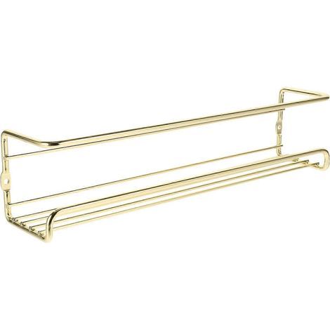 1 Ensemble étagère à épices de cuisine, étagère de rangement pour gel douche et porte-shampoing mural-29.20X7.00X6.20CM-Silver (1/4)