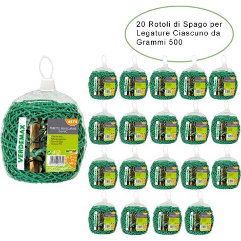 20 rotoli per legature da giardino in pvc ciascuno da grammi 500 diametro 3 mm