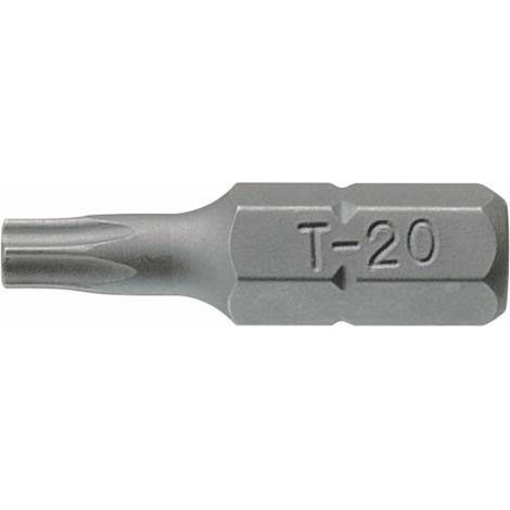 Brocas TX de 1/4" y 25 mm 3 piezas                 Tamaño TX20 Vaso 1/4" hex (1/2)