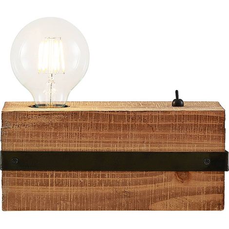 Table Lamp 'Sverina' made of Wood for Living Room & Dining Room (1/5)