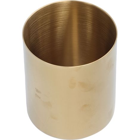 Porte-stylo en acier inoxydable doré pour bureau - Organisateur de stylos et crayons - Décoration pour maison et bureau (1/5)