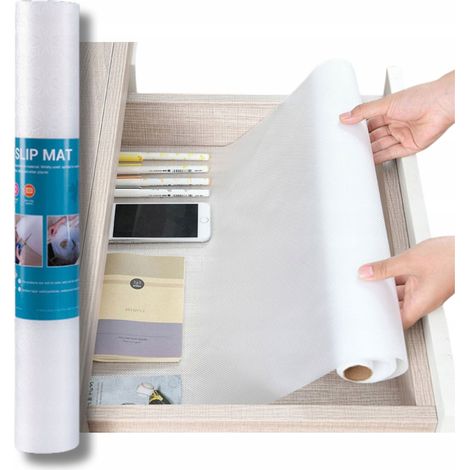 Tappetino antiscivolo per cassetti, cuscinetto protettivo 500x50, rotolo resistente (1/5)