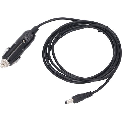 Câble d'alimentation CC rectangulaire de remplacement pour chargeur allume-cigare Mini Satellite, calibre 18 AWG, 5 m (16,5 pi) (1/5)