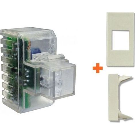 Fanton lampada notturna incasso segnapasso compatibile Legrand Vela bianca - 82883-LB