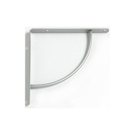 FPLUS escuadra noon 250x250 gris plata , La escuadra decorativa NOON es perfecta para fijar estanterias en superficies de madera y paredes. Este elemento de fijación para estanterí