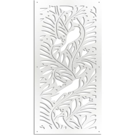 COLIBRI - Pannello in PVC traforato - Parasole - Colore: bianco - Misura: 50x150 cm (1/3)
