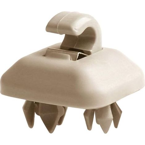 1 Pièce Crochet de Pare-Soleil pour Voiture, mousquetons pour Audi A1 A3 A4L A5 A6L Q3 Q5 TT 8U0857562A 8E0857563A Crochet Clip Support Clips en Plastique, Beige (1/2)