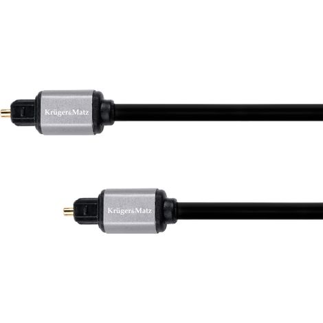 Cable óptico Toslink de audio digital SFDIF de 1,5 m TT HQ Kruger&Matz (1/5)