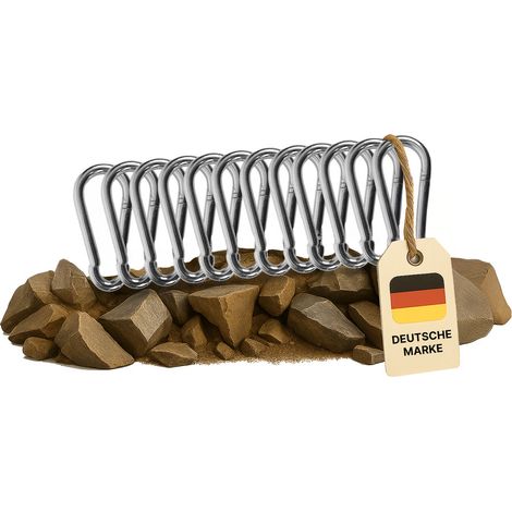 Feuerwehr-Karabinerhaken, DIN 5299 C, 120 x 11 mm, verzinkt