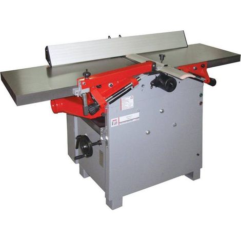 Holzmann – Dégauchisseuse-raboteuse 3000W – 400V – Tables en fonte pour précision – Guide de dégau inclinable 90º à 45º – Collecteur de copeaux métallique