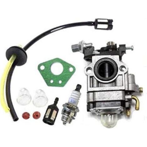 Carburatore 63022 56257 57341 per trivella Freight Predator Earth Auger 52cc MP15. Kit completo con pompetta di adescamento, candela, guarnizione e tubo del carburante.
