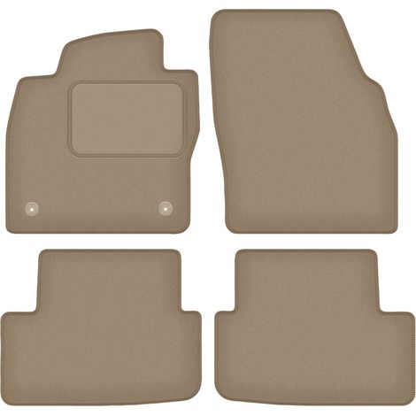 Tappetini auto in velluto per: Skoda Fabia IV hatchback (2021-) beige