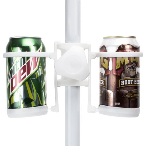 Porte-gobelet portable pour parasol de plage, fixation pratique, idéal pour camping, plage, pique-nique, design compact et robuste (1/5)