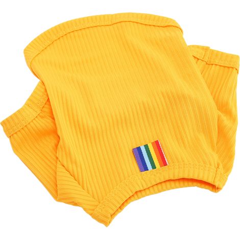 T-shirt pour chien en soie glacée respirante, gilet rafraîchissant pour petit animal de compagnie (chien/chat), printemps/été, orange, taille M (1/5)