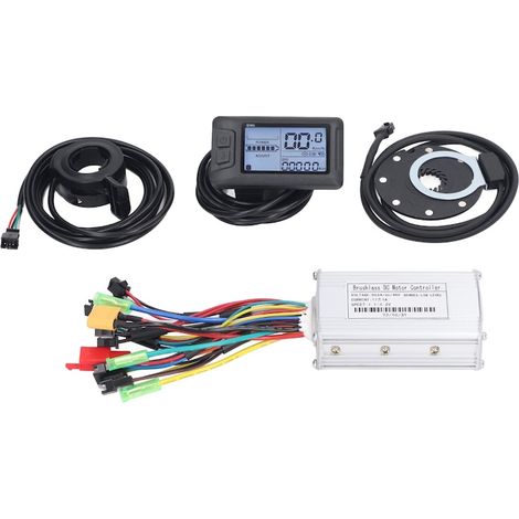 Kit de conversion vélo électrique 250 W et 350 W, contrôleur 17 A étanche, capteur PAS et accélérateur, pour vélo (1/5)