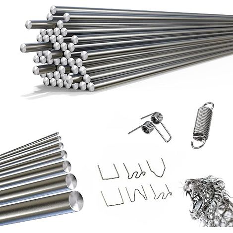 Round Stainless Steel Metal Rod 1.6mm x 400mm Round Iron Tube Metal Rod Stainless Steel Round Solid for Various Trees DIY Crafts Model Car Plane (1/5)