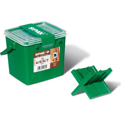 Distanziatore per ponte SPAX - secchio da 12 pezzi 4-5-6-7 mm - 5000009186209
