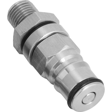 Connecteur de modification pour seau Pepsi (liquide + gaz) - Clapets et ressorts en acier inoxydable - Filetage femelle - Gaz + liquide (1/5)