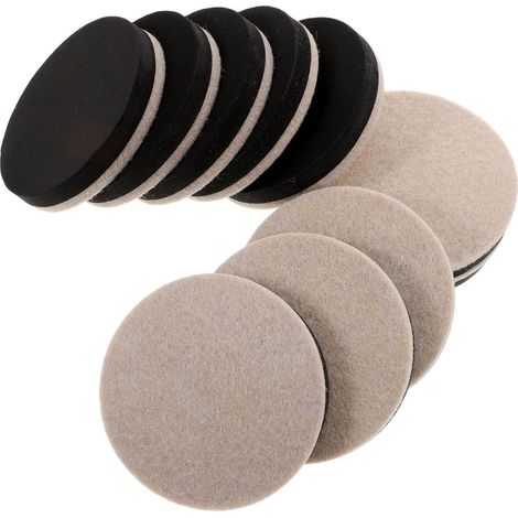 Patins de protection ronds en feutre pour pieds chaise lot 10, (1/5)