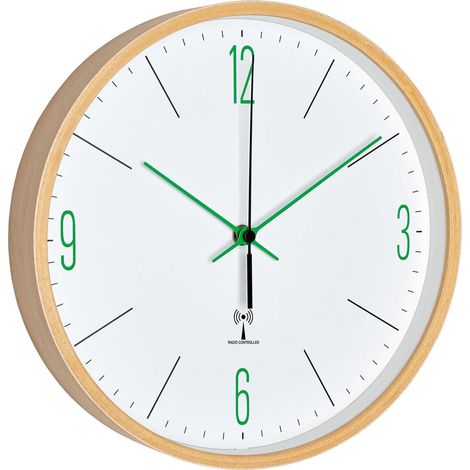Orologio da Parete Radio-controllato Verde TFA 60.3524.04