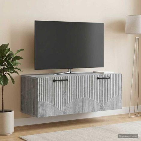 Wandmontierter TV-Schrank Graues Sonoma 78,5 x 31 x 30 cm (1/5)