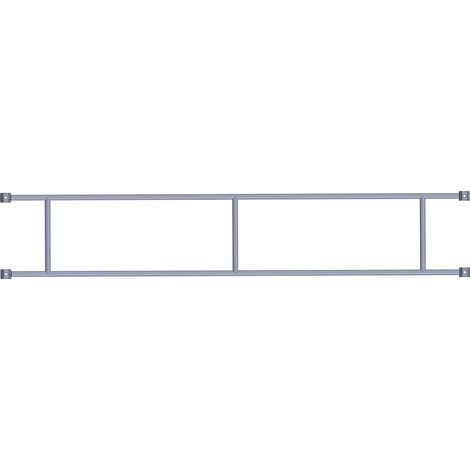 Echafaudages Stéphanois – Garde-corps fixe 3m – Accessoire pour échafaudage – Galvanisé à chaud – Rigidité accrue avec 4 colliers coniques