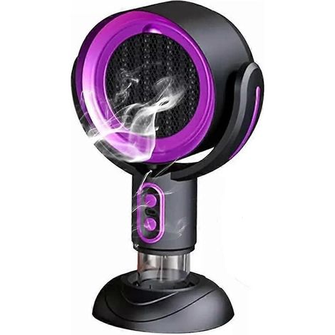 Ventilateur anti-fumée Puff Chill, Ventilateur purificateur d'air Puff Chill pour fumeurs, Modèle violet à brancher (1/4)