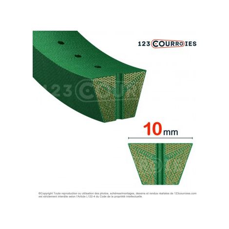 Courroie trapézoïdale ouverte profil Z (10 mm) OPEN-Z