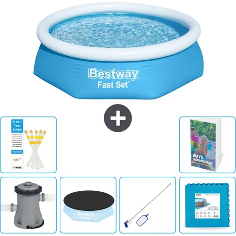 Bestway Piscina Bestway Fast Set Rotonda - 244x61 cm - 7-pezzi  S191