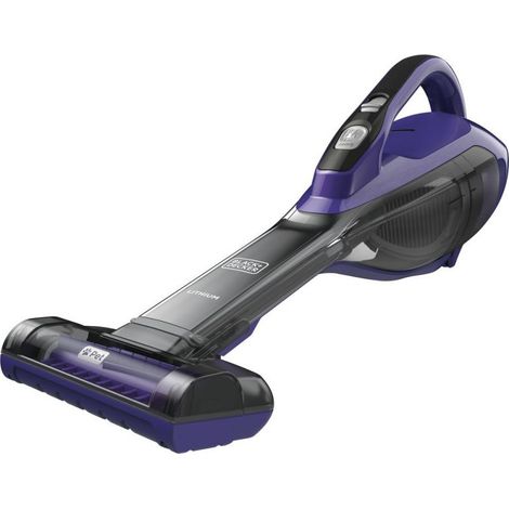 BLACK+DECKER - 10,8V Akku-Handstaubsauger, Ladestation, Titan/Lila DVA325JP07-QW